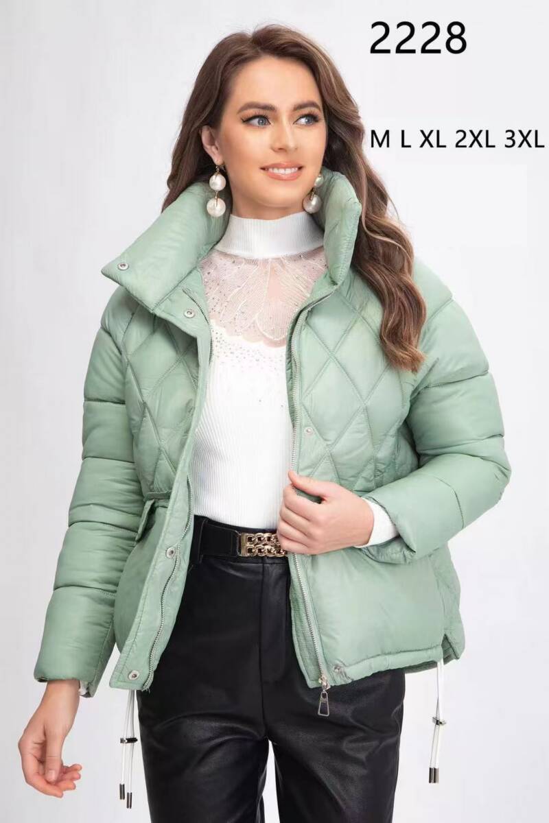Kurtki damskie zimowe Roz M-3XL, 1 Kolor Paczka 5 szt